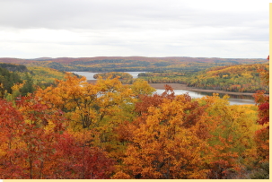 View of Cub Bay (Bark Lake) from Loon-Beaver southeast viewpoint 2016-10-14